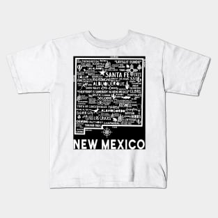 New Mexico Map Kids T-Shirt